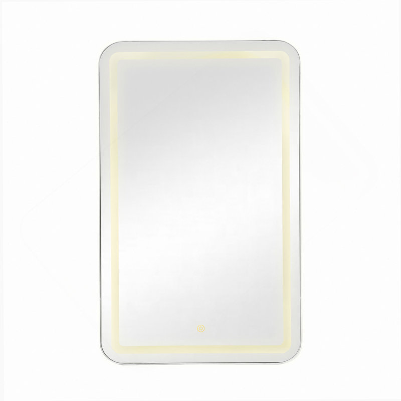Armoire à pharmacie rectangulaire avec miroir, Argent argent