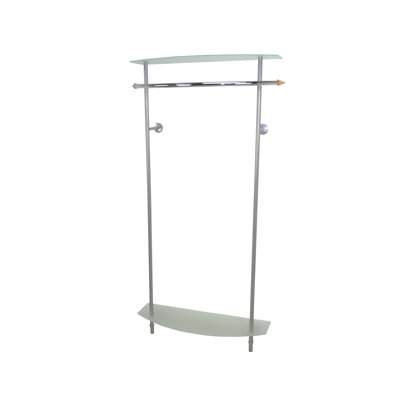 Harner Iron Wall Mounted Coat Rack with Storage