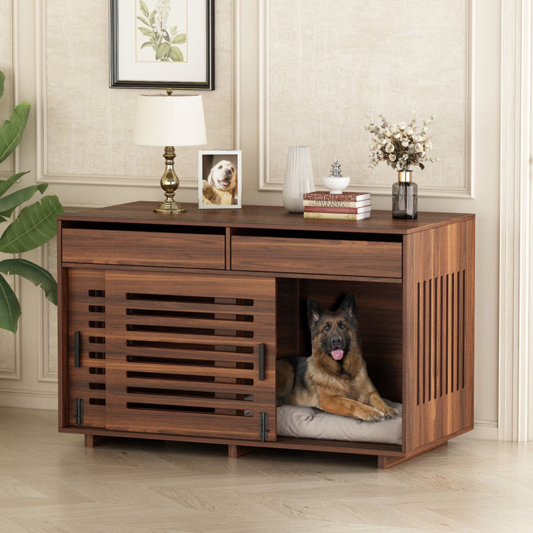 Tucker Murphy Pet™ 47.24”W Big Furniture Style Wooden Dog Crate