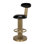 Sedes Swivel Upholstered Stool with Metal Frame