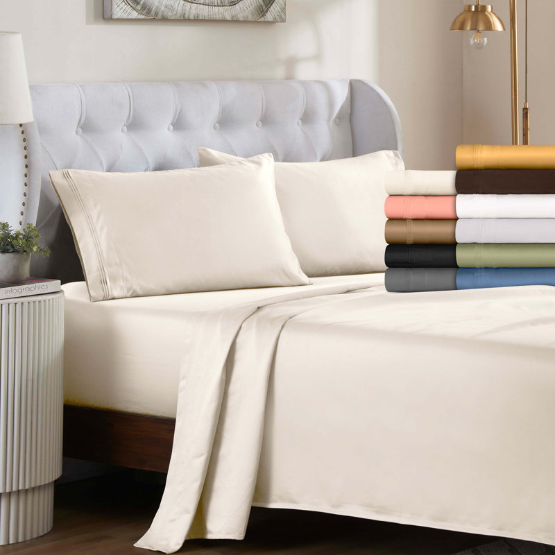Dusted Rose Egyptian Cotton 1500-Thread Count Pillowcase Set