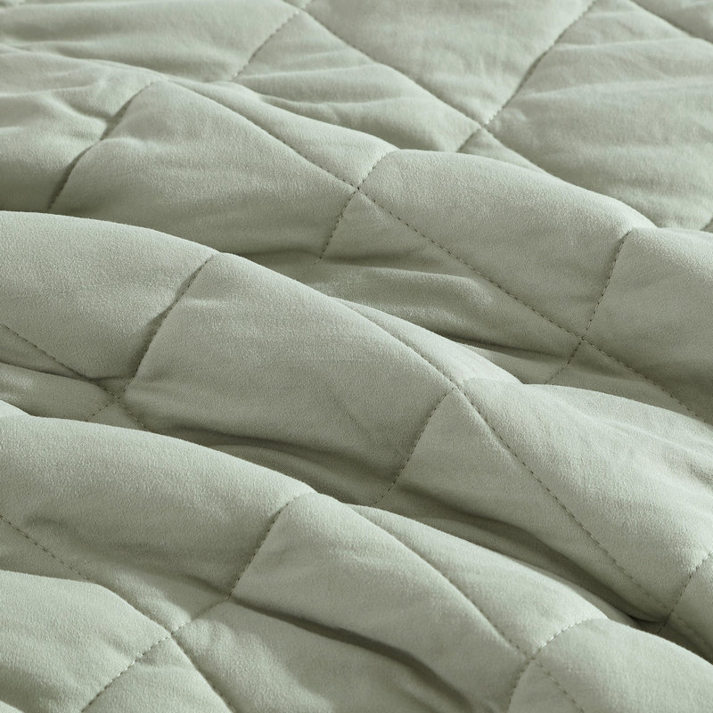 Eddie Bauer Classic Soft Solid Reversible Blanket, Green, Queen