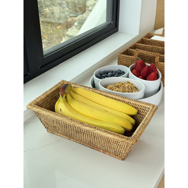Bay Isle Home ™ - Panier de rangement polyvalent pour comptoir et tablette La Jolla pour cuisine, garde-manger et salle de bain