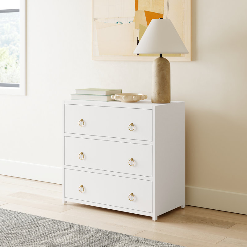 Elin 3 - Drawer Dresser, White