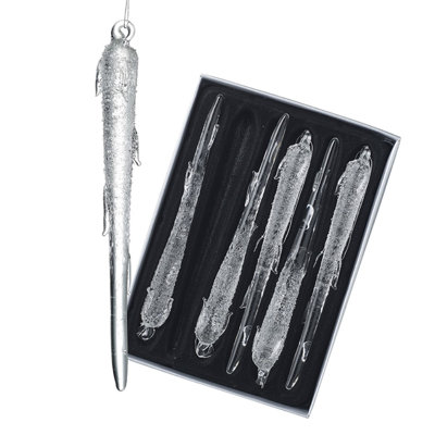 14cm Glass Finial Ornament