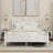 Wood Platform Bed Frame,Retro Style Platform Bed with Wooden Slat Support-1234318363-1234318362