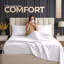 Ensemble de draps pour lit double Beddora - Draps doubles 4 pièces en blanc - Literie en microfibre ultra-douce, à poches profondes et infroissable - Draps luxueux de qualité hôtelière facile d'entretien-118847943-118847944
