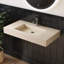 Lavabo de salle de bain mural 35 "avec trou pour robinet-117165545