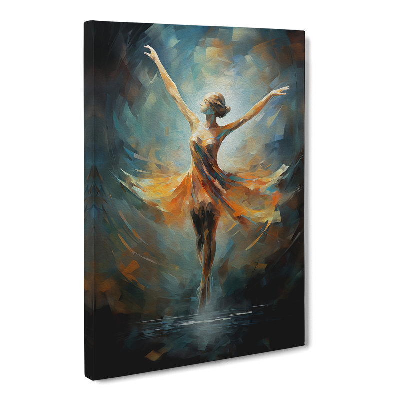 Ballet Dancer Futurism - No Frame Print, 50cm H x 35cm W x 3cm D