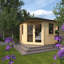10x10w Bengal Corner Cabin | 28mm Log Cabin