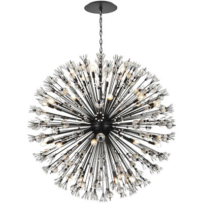 Vera 50 Inch Crystal Starburst Round Hudspeth in Gold