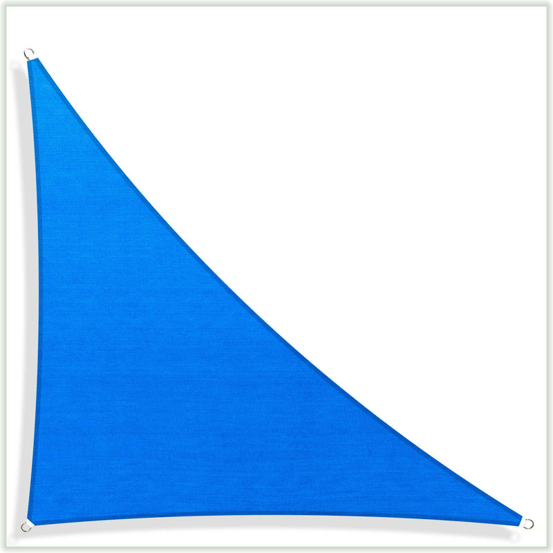 Toile d'ombrage en tissu Colourtree Triangle Sun, bleu, 16 pi x 16 pi x 22,6 pi