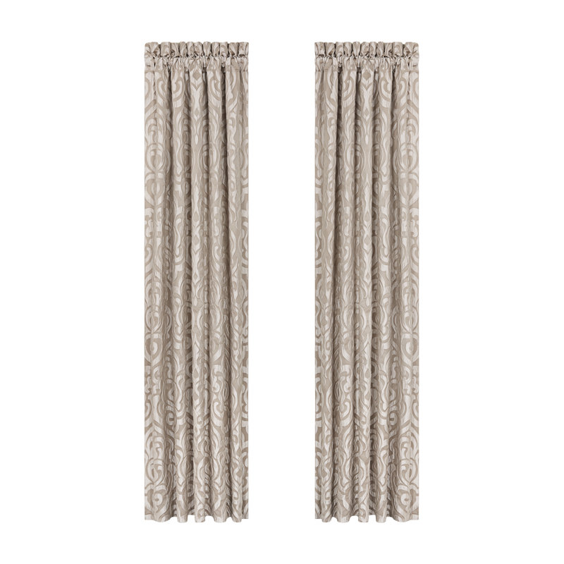 Paire de panneaux de fenêtre 95 po Astoria, Sable, L 50 po x L 95 po