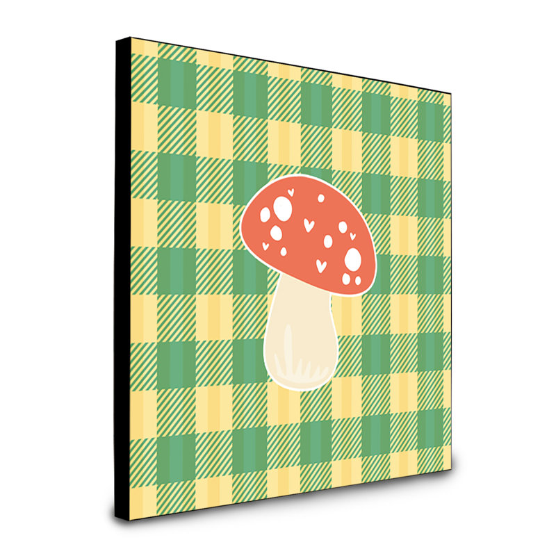 Panneau mural d’art champignon Lannah
