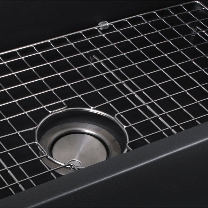 Vineyard 33'' L Single Basin Kitchen Sink, Matte Black