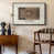 Toile avec cadre flottant noir