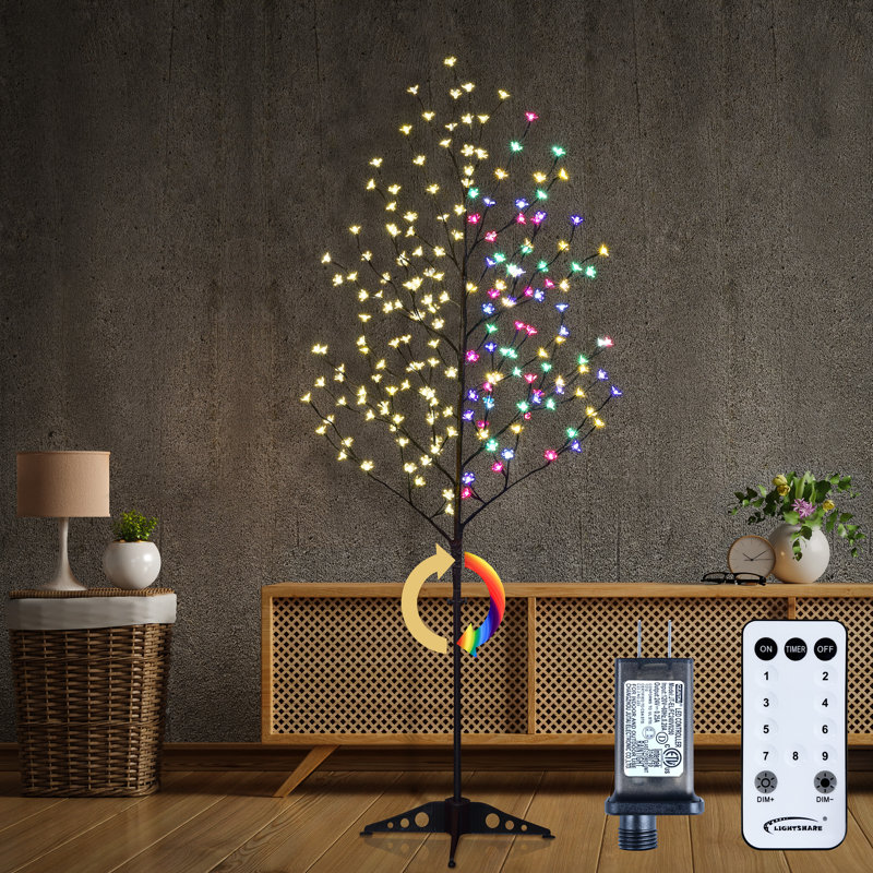 72'' Faux Cherry Blossom Tree in Freestanding