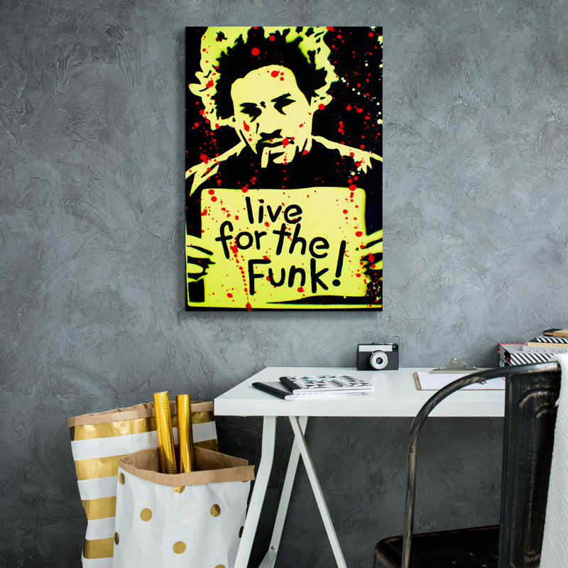 «Live For The Funk» par Abstract Graffiti, H 26 po x l 18 po x P 0,75 po
