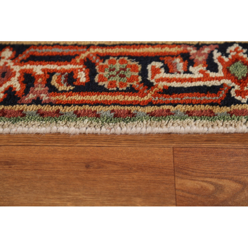 Tapis à motif géométrique Serapi Indian