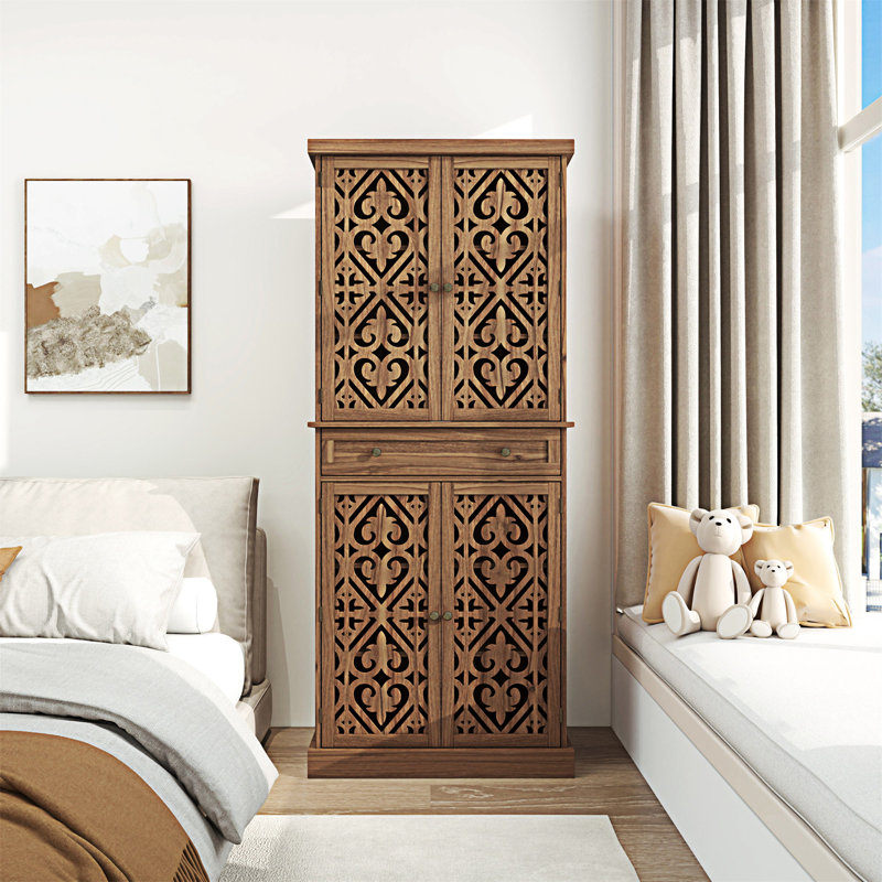 Armoire 4 portes avec 1 tiroir
