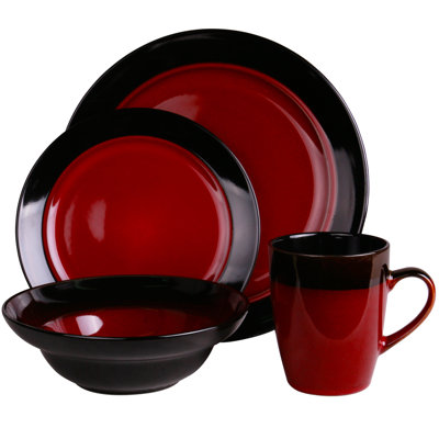 Munson Stoneware Dinnerware Set 16 Piece - Service for 4