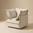 Fauteuil Qoosh, couleur craie