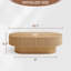 Table basse ovale fabriquée à la main 44 po Alethia-1260866407