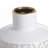 D5.9X7.9" Round White/Gold Vase