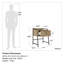 Table de chevet avec tiroir Bushwick (table de chevet uniquement)