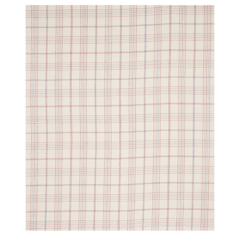 Tissu en lin à carreaux Nils, Rouge