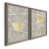 Toile avec cadre gris