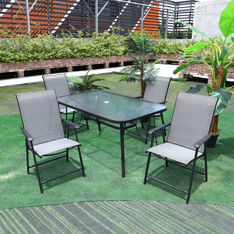 5 - Pieces 4- Person Outdoor Table Set