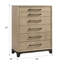 Commode et commode caramel et cacao