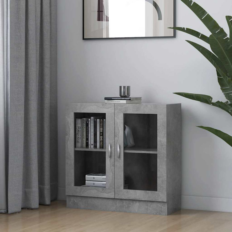 Avriel 2 -Door 1 -Shelf, Concrete Grey