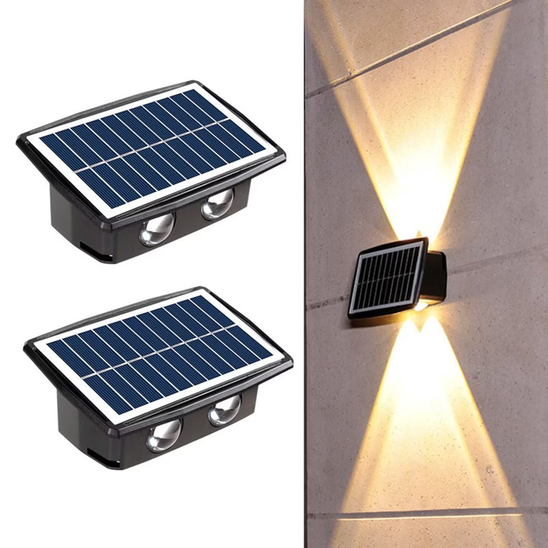 Solar Powered Integrated LED Spotlight Pack, Yellow