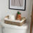 Wicker Storage Basket with Liner and Wood Handle for Bathroom, Living Room, Seagrass-1770343400