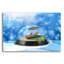 Art mural en verre épique «Snow Globe» par John Hovenstine, 24 po x 16 po-1814292298