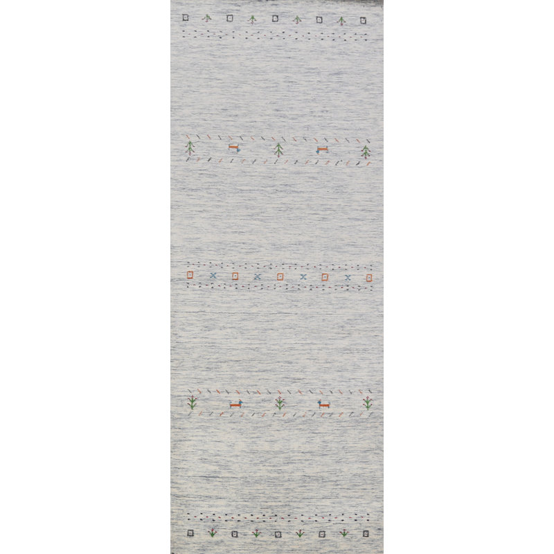 Tribal Gabbeh Indian Runner Rug 3x10