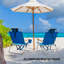 Chaise de plage bleue en aluminium-926564067