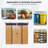 6Ft X 5Ft Outdoor Metal Storage With Transparent Plate And Foundation For Backyard Garden Patio --Coffee