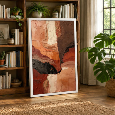 Earth Layers Abstract - Wrapped Canvas