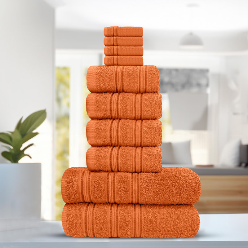Pentheam Cotton Hand Towel, Orange