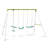 OneConcept Metal Swing Set with 3 Swing(s)-458545551