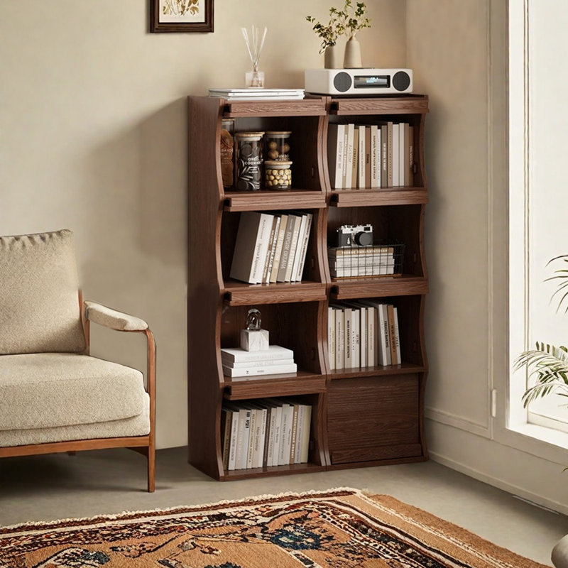 Bibliothèque de rangement simple de style américain