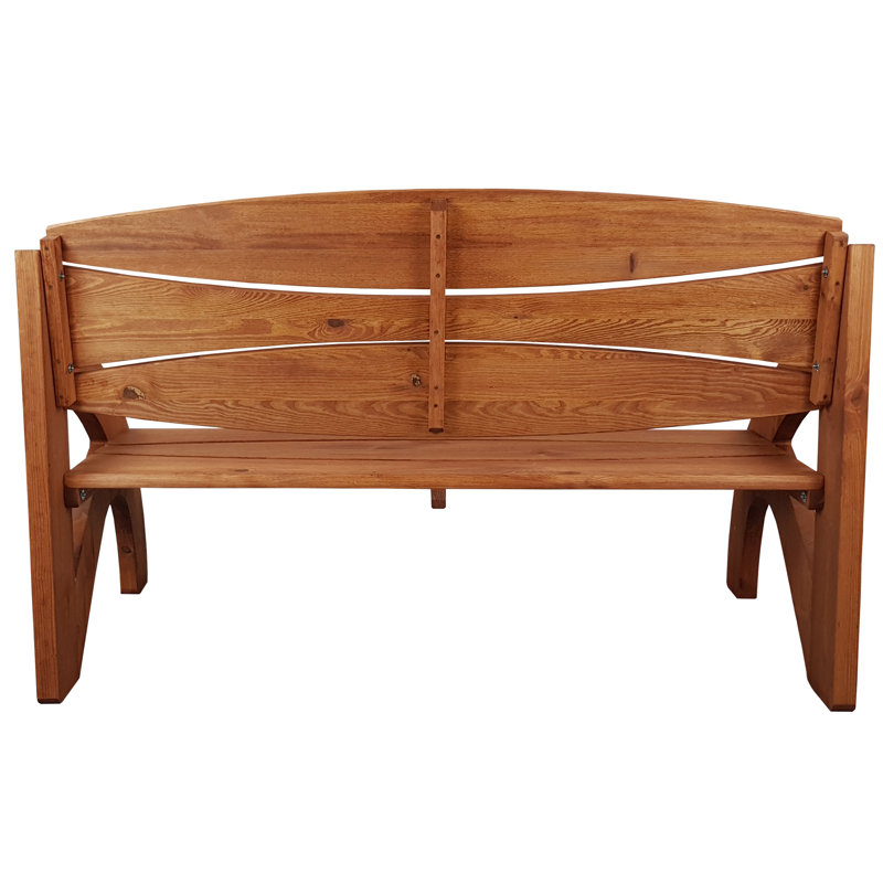 Talreja Solid Wood Pine Outdoor Bench, Teak