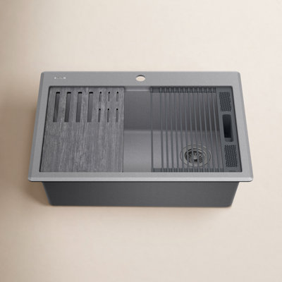 Everest™ 30" Granite Composite Workstation Sink