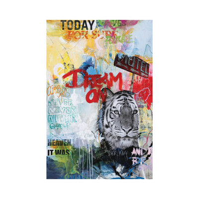 Tiger King by Design Fabrikken - Wrapped Canvas Painting