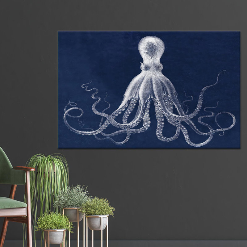 Art mural moderne sur toile imprimée moderne: conception graphique d'animaux 3D élégante, toile tendue 1P