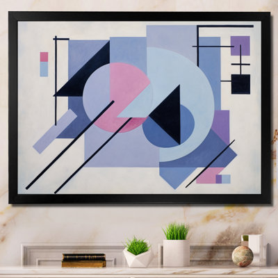 " Purple Suprematism Dynamic Rhythm I "