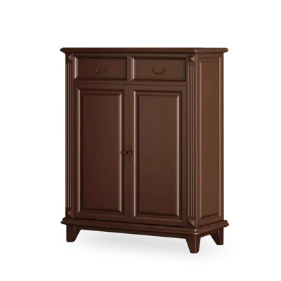 Walnut Solid Wood Shoe Storage Bench